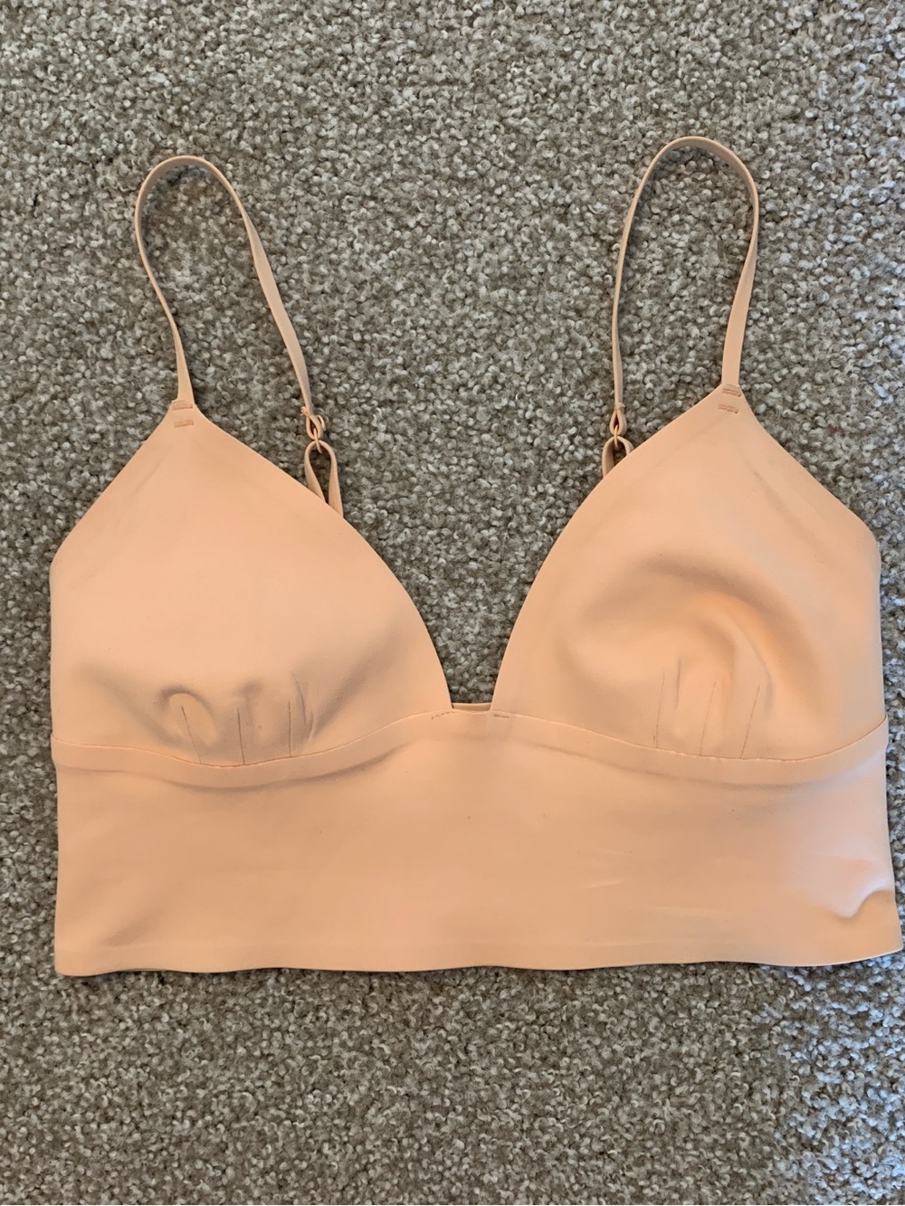 We The Free Peach Longline Bralette